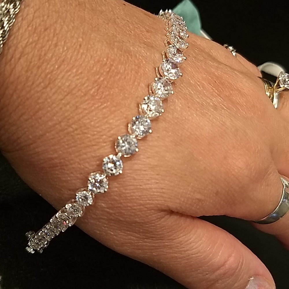 🔥FINALPRICE🔥Sterling.925.RJ.GrazianoCZ.bracelet - Picture 10 of 16